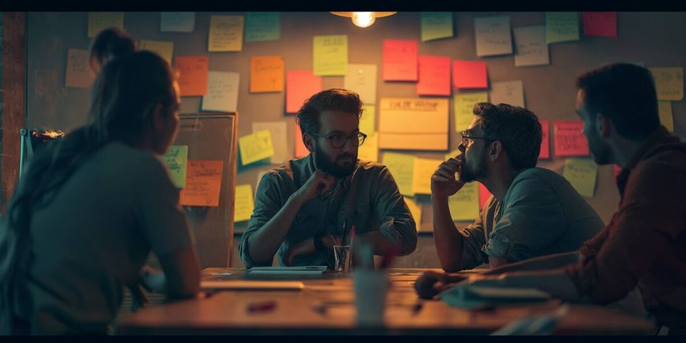 Brainstorming für Marketinglösungen